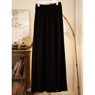 聞鶯燕漢服馬面裙百迭裙襯裙防走光內襯群半身長(cháng)裙通勤漢元素內搭簡(jiǎn)約 黑色打底裙 均碼