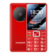 酷派（Coolpad）/酷派  新款4G全網(wǎng)通正品老年手機超長待機老人機大字大聲鋼化玻璃大屏老人學(xué)生備用機 紅色 256MB x  4G通 x  官方標(biāo)配