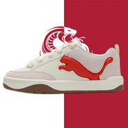 彪馬（PUMA）板鞋紅色男鞋女鞋新年款蛇年限定休閑鞋情侶低幫鞋子運動鞋 395022-09/火紅色/面包鞋CAT 42.5