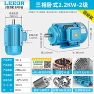 凌歐三相電機380v小型全銅異步電動(dòng)機三相電大馬力家用強勁電機大功率 【純銅國標】2.2kw2800轉