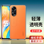 奔信 適用OPPOA1/X保護(hù)殼活力版/5G手機(jī)保護(hù)套防摔硅膠全包鏡頭防爆外殼 透明款手機(jī)殼+手機(jī)膜 OPPOA1-5G