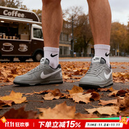 耐克（NIKE）官方 男鞋 25秋冬款輕便透氣運動休閑小白鞋耐磨減震低幫滑板鞋男 BIG/淺煙灰【曬圖返10】 40.5 碼(內(nèi)長255mm)