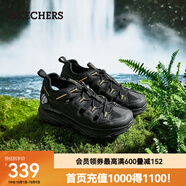 斯凱奇（Skechers）新款男鞋戶(hù)外厚底減震休閑溯溪涼鞋透氣舒適沙灘鞋237581 黑色/黃色/BKYL 41