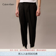 Calvin Klein高級成衣系列25春秋男士ck松緊腰束腳衛(wèi)褲運動休閑褲4LB614G UB1-太空黑 S