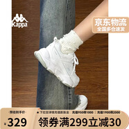 卡帕（Kappa）官方女鞋秋季運(yùn)動(dòng)老爹鞋女款透氣增高休閑小白鞋子女 01漂白 39