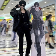 班貝智盜墓筆記cos服黑瞎子cosplay張起靈周邊動(dòng)漫漫展游戲周邊二次元 黑瞎子（衣服褲子背心假發(fā)墨鏡項(xiàng)鏈） XXL