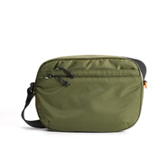 歐迪鳥(niǎo)（ODYBIRD）男士高端單肩包新款尼龍小包防水輕便手機包登山商務(wù)多功能斜跨包 綠色 25*5*18cm