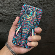 慕念（munian）適用于蘋果13手機殼潮牌老虎15pro新款高端男iphone14promax浮雕夜光11圖騰xsmax感xr鏡頭全包12pm 【T3大象】夜光殼 iPhone 15