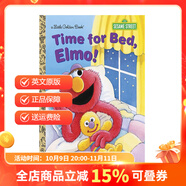 英文原版 Sesame Street 芝麻街 Brushy Brush! Little Golden Book 兒童啟蒙繪本圖畫(huà)書(shū) Time for bed, Elmo! 夢(mèng)想童趣城