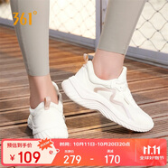 361°運動鞋女秋季網(wǎng)布透氣健身輕便休閑厚底慢跑步鞋子女682232210-6