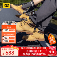 CAT卡特馬丁靴中幫大黃靴男士工裝鞋輕戶(hù)外防滑登山鞋P110973N3BDC25 黃色 38