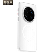熊締盾 適用于榮耀magic7pro手機殼光柵瓦楞防滑邊條magic7保護套升級磁吸磨砂超薄pc硬殼 磁吸款【升級側邊防滑條-白色】冰霧光柵PC殼 榮耀 Magic7