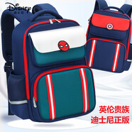 迪士尼（Disney）小學(xué)生書(shū)包男生一三到五六年級男女兒童書(shū)包男孩減負韓版雙肩書(shū)包 B26106蜘蛛俠藏綠 1-3年級