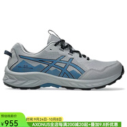 亞瑟士（asics）男鞋跑步鞋運動(dòng)鞋越野跑鞋休閑秋季透氣GEL-VENTURE減震舒適支撐 Gravel/Winter灰藍色 10代新 43.5 碼/美碼9.5