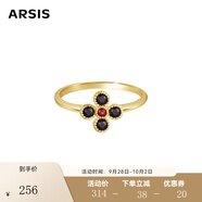 Arsis銀飾秘密花園四葉草暮色戒指原創(chuàng)設計簡約時尚百搭送女友禮物 四葉草暮色戒指（港碼14）