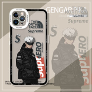 飛克斯 蘋(píng)果11手機殼 iphone11Promax/蘋(píng)果6s保護套透明硅膠天使眼鏡頭全包防摔漸變動(dòng)漫卡通咒術(shù)回戰軟 蘋(píng)果11TS129北面五條悟
