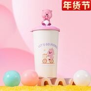 鶯雀loppy水杯露比造型杯可愛loopy小海貍水杯背包桶公仔玩偶杯子 公仔杯（大笑）承溫50°