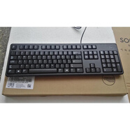 戴爾易安信全新戴爾 KB212-B鍵盤(pán)usb有線(xiàn)鍵盤(pán)通用辦公家用標準版 黑色usb接口單鍵盤(pán)
