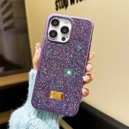 凱聯(lián)威施華洛世奇滿(mǎn)鉆手機殼適用iPhone15promax新款DIY蝴蝶結閃鉆15pro蘋(píng)果感14閃耀14pm女款13硅膠12水 滿(mǎn)鉆施華洛世奇【暗紫色】 iPhone 14 Pro