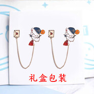 言象可愛(ài)日系學(xué)院風(fēng)情侶學(xué)生卡通動(dòng)物貓咪信封胸針毛衣徽章包包配飾 貓咪信封胸針【一對+禮盒裝】