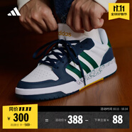 adidas ENTRAP美式校園風運動板鞋少年感復古籃球鞋男女阿迪達斯 白色/綠色/藍色   38