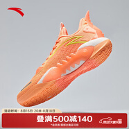 安踏（ANTA）狂潮5 TEAM V2丨弦科技籃球鞋耐磨防滑支撐實(shí)戰運動(dòng)鞋 熒光淺橘/熒光霞橘-2 42.5