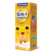 青蛙牙膏小蘇打潔凈清潔口腔竹炭凈白清新口氣 貝貝兒童牙膏（香橙）6歲以上60g 單支裝