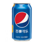 百事可樂/七喜/美年達330ml*12/24罐混合碳酸飲料果味汽水百香果菠蘿蘋果 百事可樂330ml*12罐