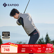 Rapido靂霹道春夏新款男士高爾夫GOLF無束縛夾克外套CN4Z39Z11 深棕色 2XL 185/100A