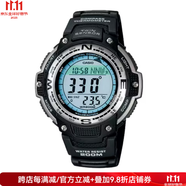 卡西歐手表釣魚雙傳感器指南針溫度計(jì)腕表男士數(shù)字防水運(yùn)動(dòng)表腕表SGW100 SGW100-1V 學(xué)生表禮物 51.5mm