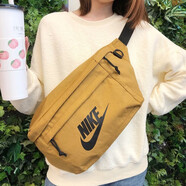 耐克（NIKE）斜挎包男女單肩包休閑包運動(dòng)包戶(hù)外騎行包大容量包情侶旅游包 BA5751-790/小麥色 均碼