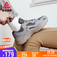 匹克小胖鞋2.0休閑鞋男鞋秋季復古增高厚底老爹鞋黑色運動(dòng)鞋DE440371