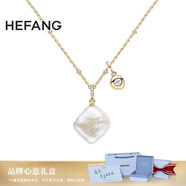 HEFANG何方珠寶棉花糖珍珠項(xiàng)鏈鎖骨鏈高級感生日禮物送女友