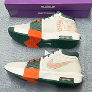 耐克（NIKE）男鞋2025新款夏季運(yùn)動鞋LEBRON WITNESS 8詹姆斯8實(shí)戰(zhàn)籃球鞋緩 FB2237-101白綠橙 44