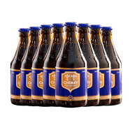 智美（Chimay）藍(lán)帽啤酒 330ml*8瓶 修道院精釀 比利時(shí)進(jìn)口 四料黑啤