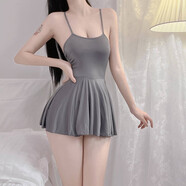 IMPRESSWIT520戰袍情人節禮物夏日超性感包臀連衣裙子后媽裙妖女短裙旗袍OL 石板灰 均碼80-125