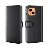 原奘【原裝品質(zhì)】蘋果13手機(jī)殼14真皮翻蓋錢包支架iphone15pro保護(hù)殼 黑色 三星A55