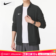 耐克（NIKE）外套男裝上衣 25秋季新款運動服梭織立領(lǐng)防風(fēng)衣休閑透氣速干夾克 011黑色/曬圖退10 S 【165】體重90~110斤左右