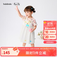 巴拉巴拉女童連衣裙裙子2025款夏裝【小豬佩奇聯(lián)名商場(chǎng)同款】200225111004