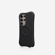 CASETIFY 純色波漾手機殼 MagSafe兼容 硅膠手機殼 適用于蘋果iPhone16/15 Plus/Pro/Max手機保護殼 三星黑色Magsafe Samsung Galaxy S24 U