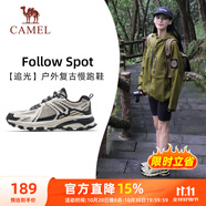 駱駝（CAMEL）追光復(fù)古慢跑步女鞋山系戶外運動鞋 K23C09L7035 蛾子灰 36