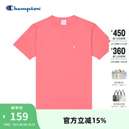 Champion冠軍t恤男24新款純棉情侶寬松短袖上衣 M441粉色 L 