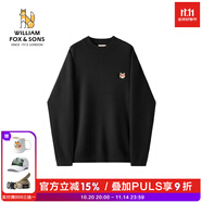William fox&sons威廉福克斯男裝東方簡奢風德國拜耳科技德絨紅外fa熱中領(lǐng)針織衫男 黑色 2XL /54