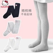 迪士尼女童褲襪春秋兒童連褲襪寶寶打底褲襪子女孩跳舞白色舞蹈襪 灰色 【凱蒂貓款】 1條 均碼 適合身高110-120cm