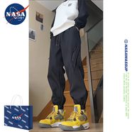 nasawassup軟殼沖鋒褲男秋冬季潮美式機(jī)能褲子男款配馬丁靴束腳工裝褲 黑色-加絨-RK03 3XL 【建議150-165斤】