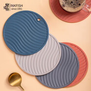 墨斗魚(yú)馬卡龍隔熱墊4片裝家用餐桌墊子餐具防水防滑防燙碗墊杯墊餐盤(pán)墊