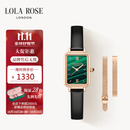 LOLA ROSE羅拉玫瑰小綠表女士手表女士節(jié)日禮物送女友