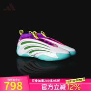 阿迪達斯 （adidas）男鞋 秋季新款哈登9代專(zhuān)業(yè)籃球鞋 杰倫威廉姆斯球員專(zhuān)屬配色 白/亮青檸綠/亮粉 43