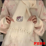 事思日系慵懶風(fēng)可愛軟糯毛衣女學(xué)生秋冬新款寬松貓咪寬松針織衫上衣潮 單 圍巾關(guān)注下單+禮品 M