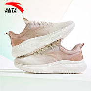 安踏（ANTA）男鞋跑步鞋春夏網(wǎng)面透氣軟底緩震運(yùn)動(dòng)鞋體考輕便休閑旅游健步鞋男 白堊色/沙土灰-3 40